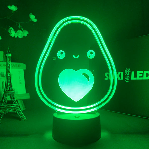 Avocado-Liebes-LED-Lampe
