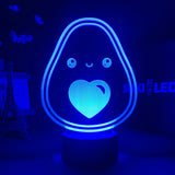 Avocado-Liebes-LED-Lampe