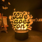 Das Leben geht weiter LED-Lampe