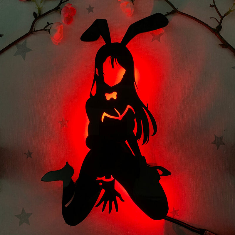 Mai Sakurajima LED Silhouette (Bunny Girl Senpai) - Suki Leds