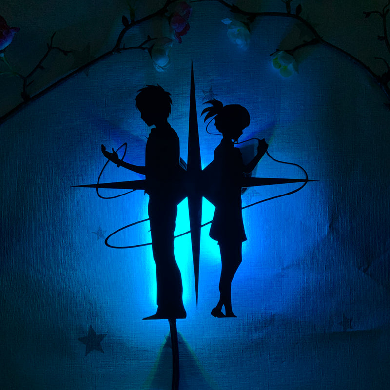 Taki and Mitsuha LED Silhouette (Your Name) - Suki Leds