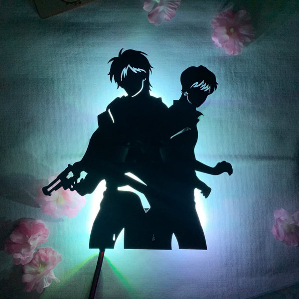 Ash and Eiji LED Silhouette (Banana Fish) - Suki Leds