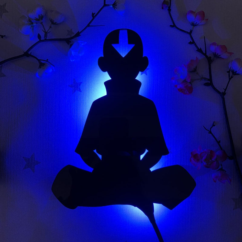 Aang LED Silhouette (Avatar: The Last Airbender) - Suki Leds