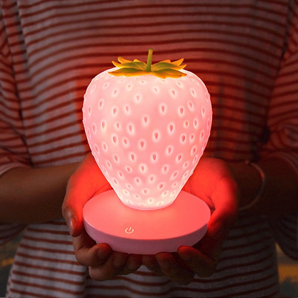 Rosa Erdbeer-LED-Lampe